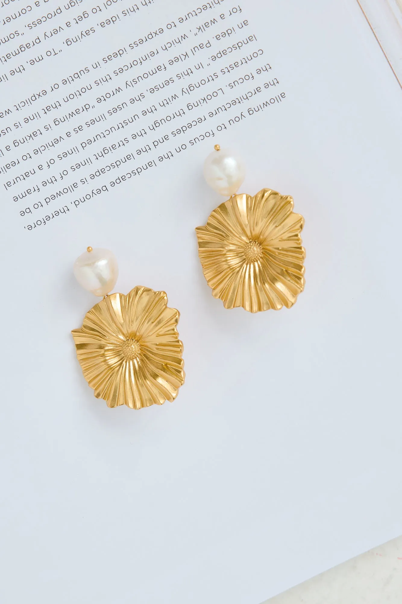 18k Gold Plated Solina Earrings Gold