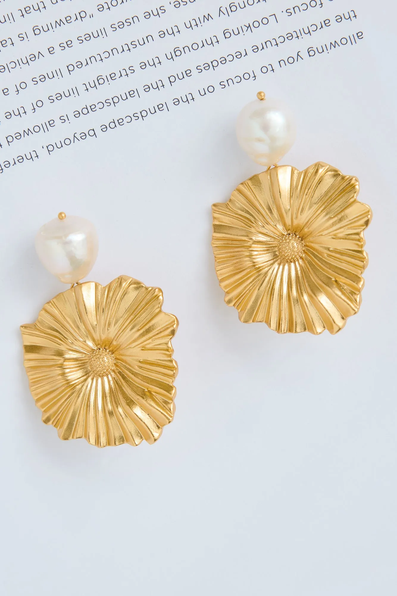 18k Gold Plated Solina Earrings Gold