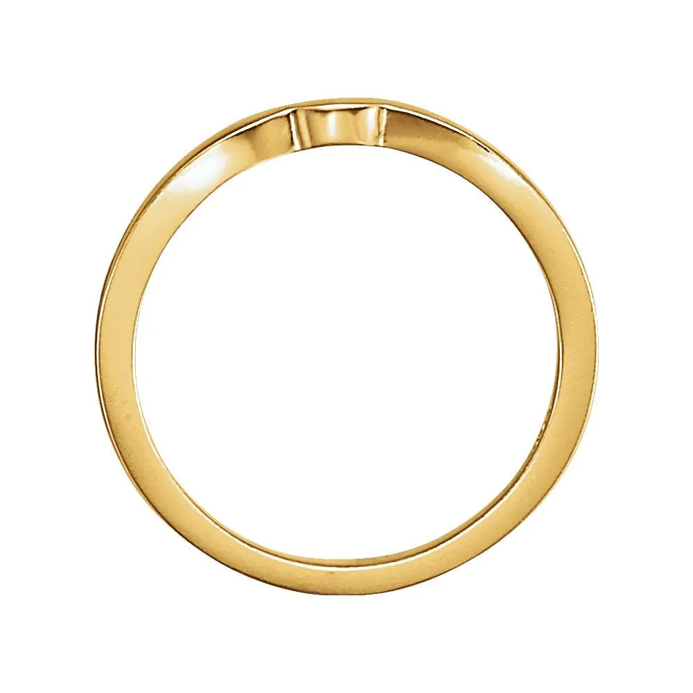 18k Yellow Gold #1 Band for Tulipset® Ring, Size 6