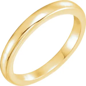 18k Yellow Gold Solstice Solitaire® 0.75-1.25 CT Tapered Bombé Band, Size 6