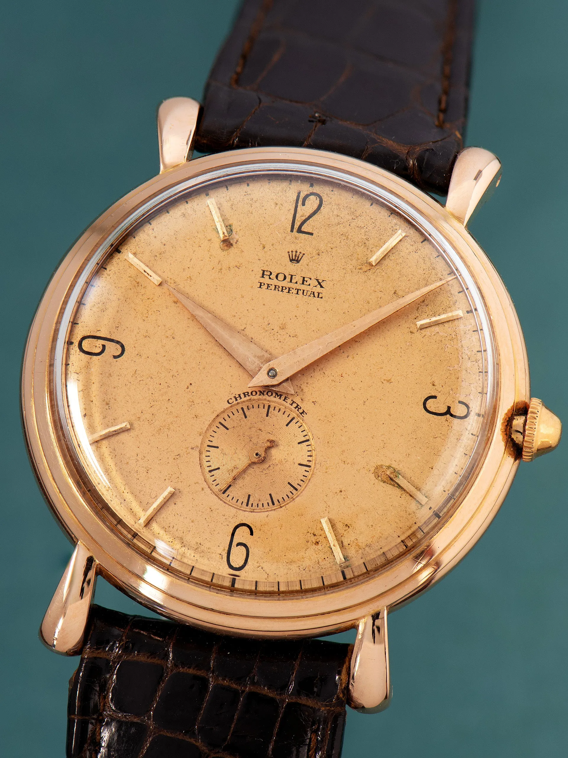 1943 Rolex Perpetual Chronometer 18K RG (Ref. 4134) "Oversized"