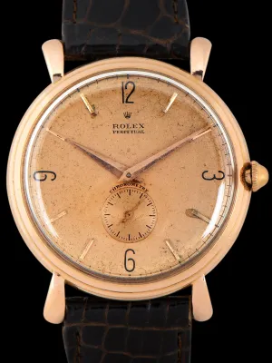 1943 Rolex Perpetual Chronometer 18K RG (Ref. 4134) "Oversized"