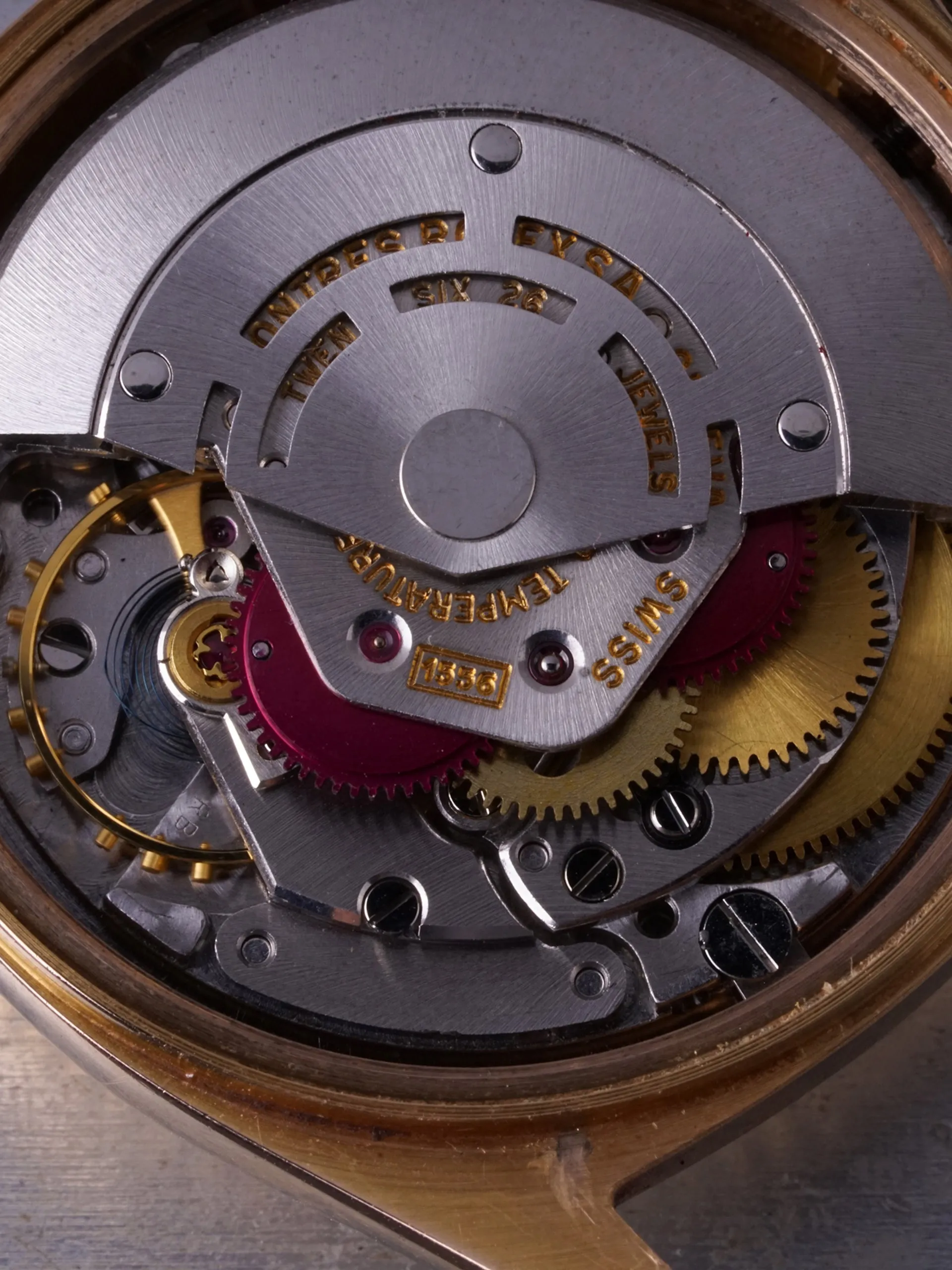 1968 Rolex Day-Date (Ref. 1803) 18K Rose Gold "Red Quarter Dial"