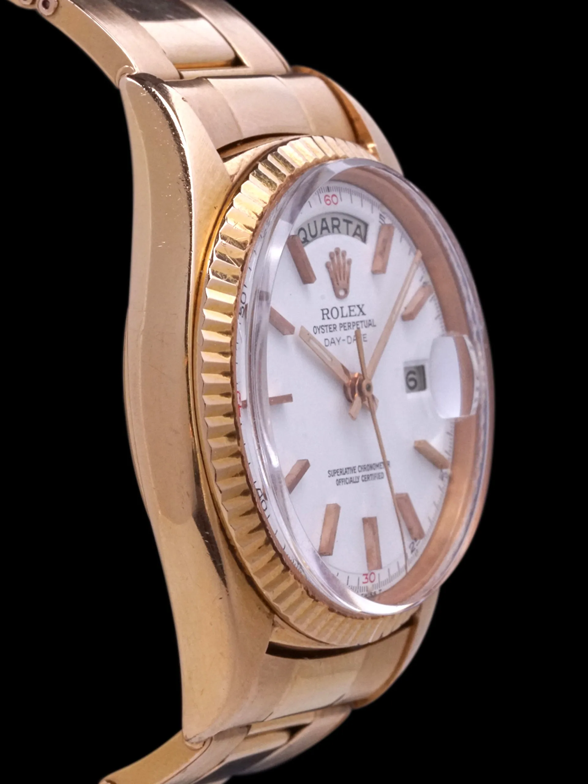 1968 Rolex Day-Date (Ref. 1803) 18K Rose Gold "Red Quarter Dial"