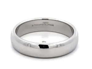 1999 Tiffany & Co. Forever Wedding Band Ring Platinum 6 mm, size 12.75