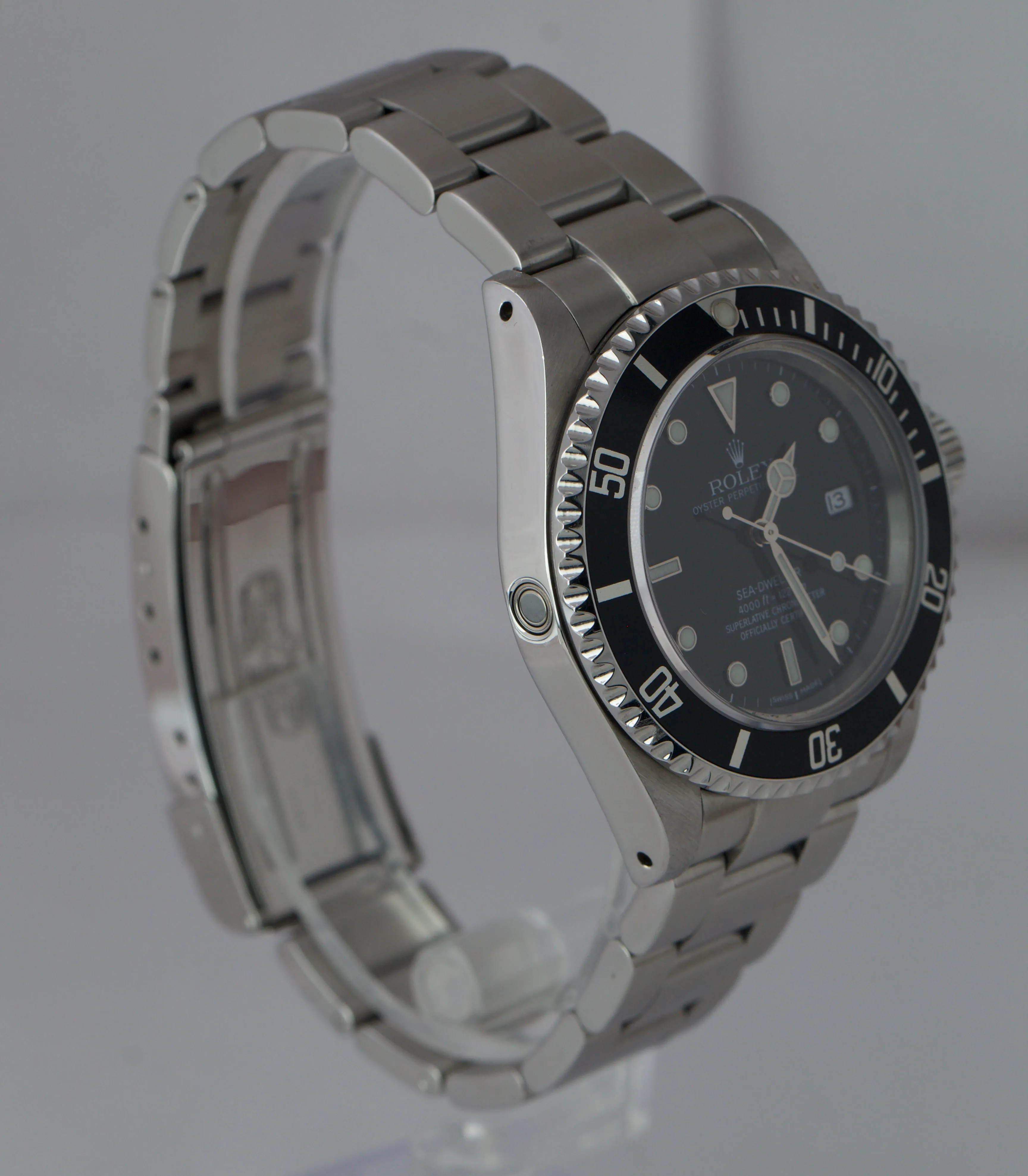 2002 Rolex Sea-Dweller Stainless Steel Black 40mm Watch SD4K 16600 BOX PAPERS