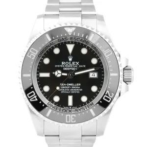 2019 Rolex Sea-Dweller Deepsea Black 44mm Dive Stainless Steel 126660 Watch B&P