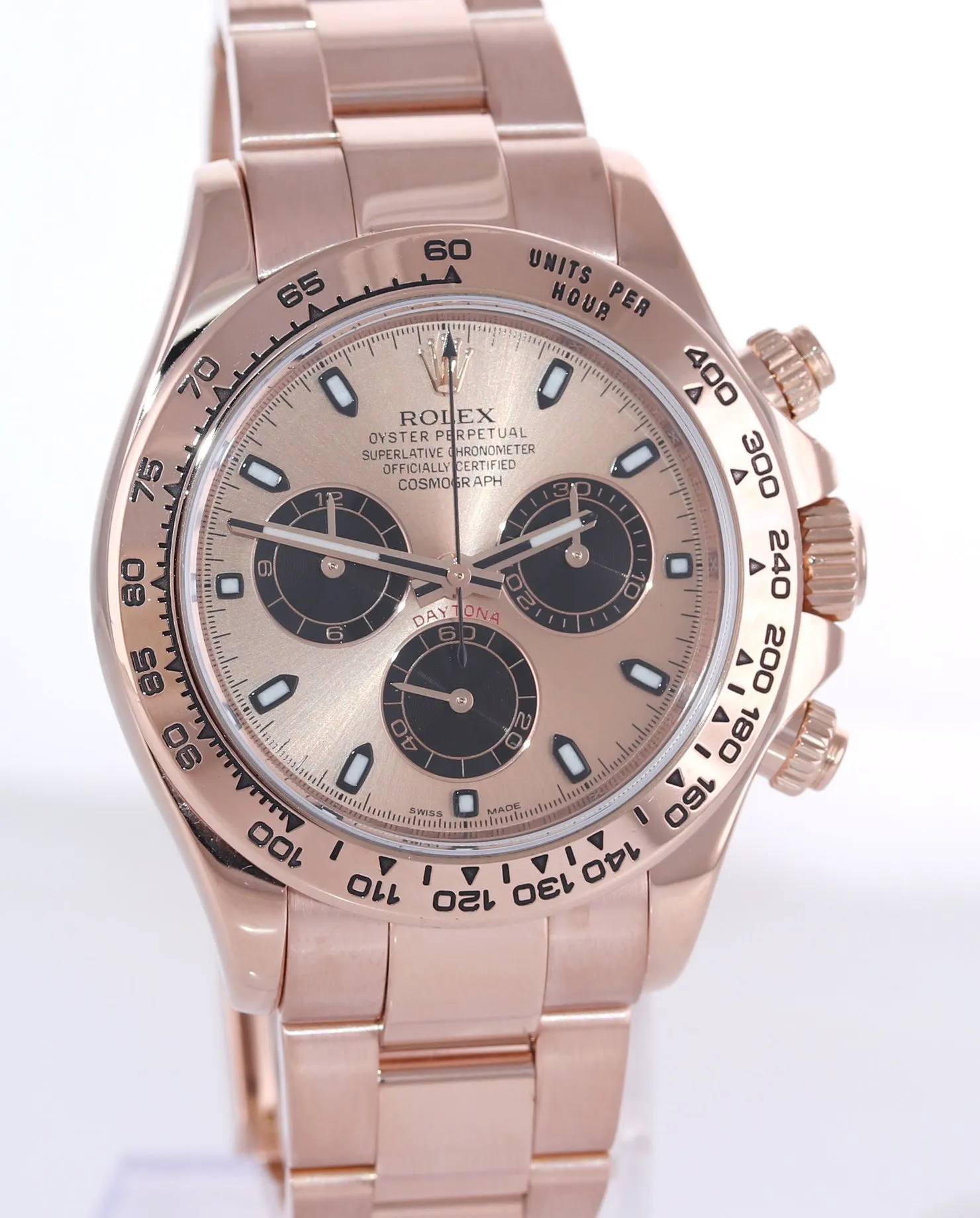 2020 Rolex Daytona Rose Gold 18k Pink Panda Dial 116505 Chrono Watch Box
