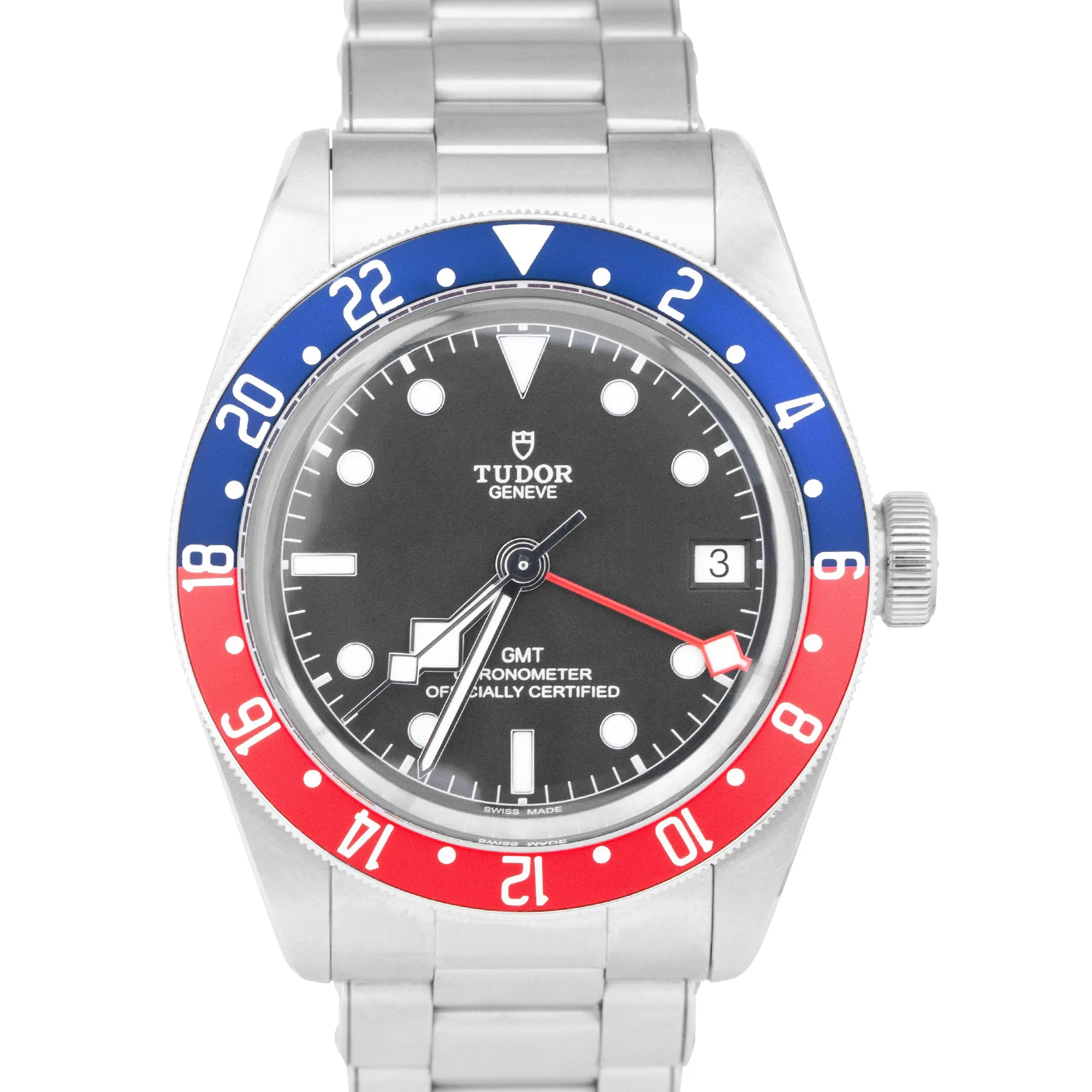 2020 Tudor Black Bay GMT Pepsi 41mm Stainless Steel Black Date Watch 79830RB B P