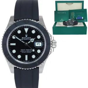 2021 PAPERS Rolex Yacht-Master 226659 White Gold 42mm Oysterflex Watch