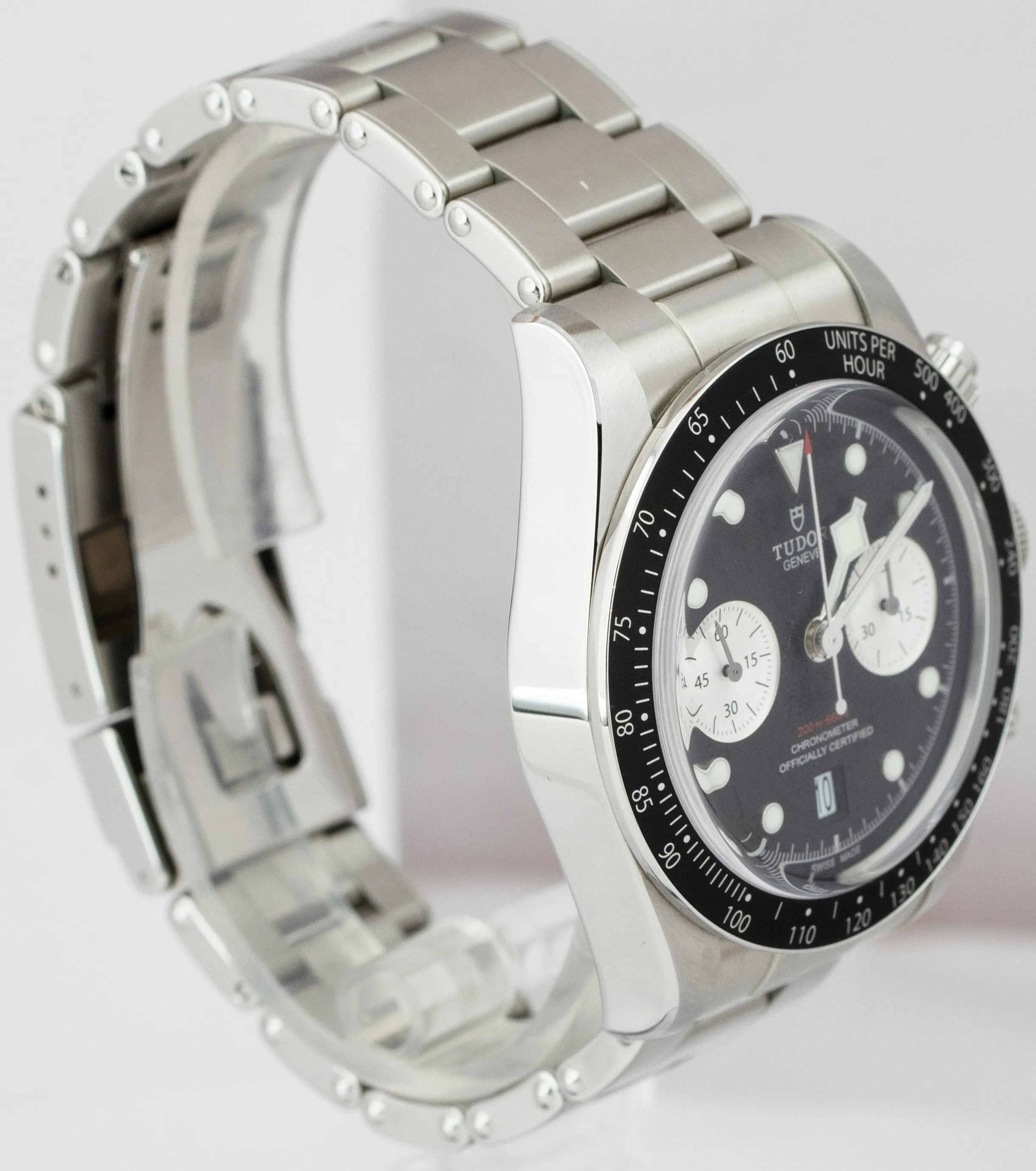 2021 Tudor Black Bay Chrono 41mm Black Stainless Steel Watch 79360N FULL SET
