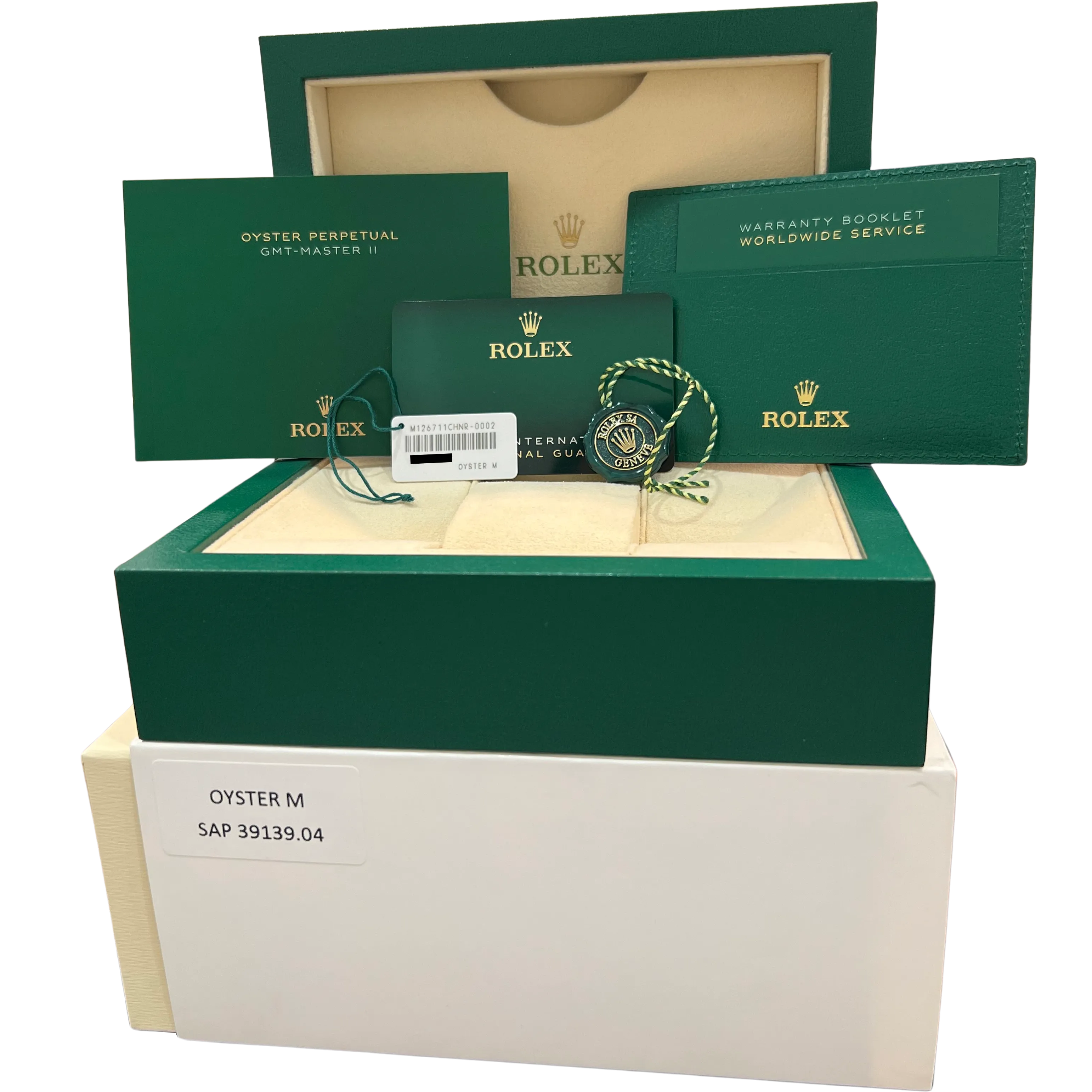 2024 NEW PAPERS Rolex GMT-Master II Two-Tone Gold ROOT-BEER 40mm 126711 CHNR BOX
