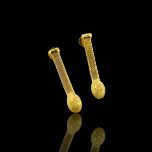 21K Solid Gold Earrings