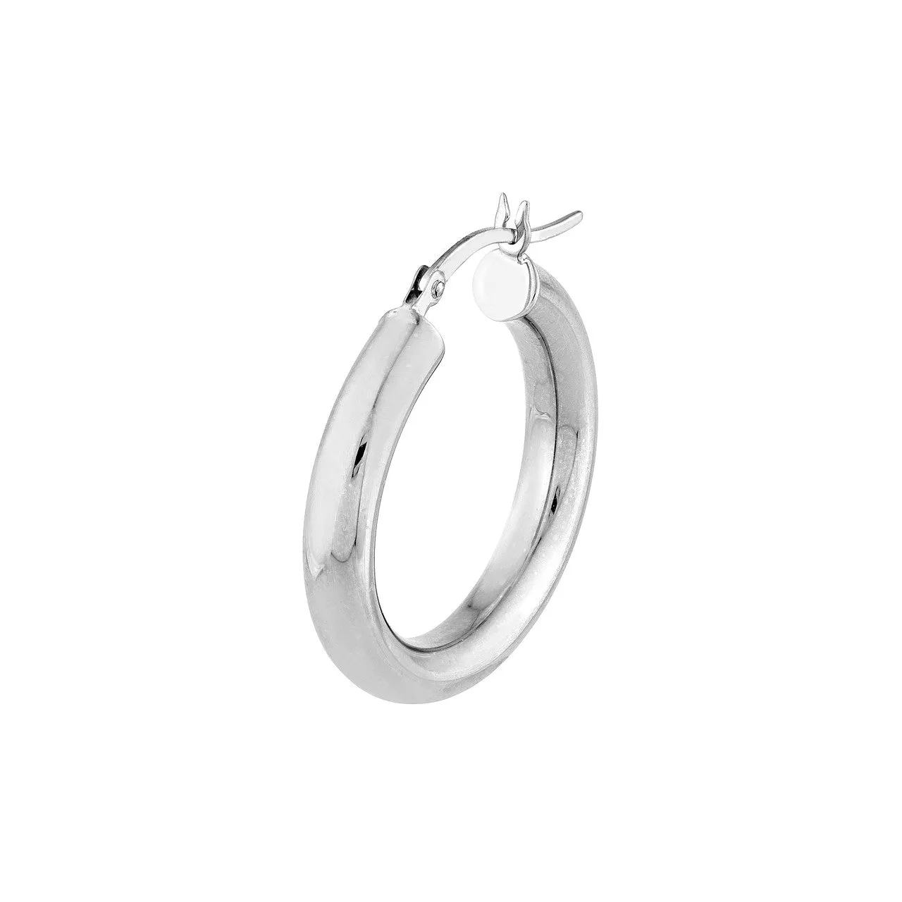 25mm x 4mm Polished Hoop Earrings