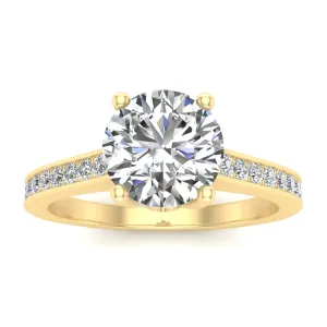 3/4ctw Diamond Engagement Ring in 10k Yellow Gold (J-K, I2-I3)