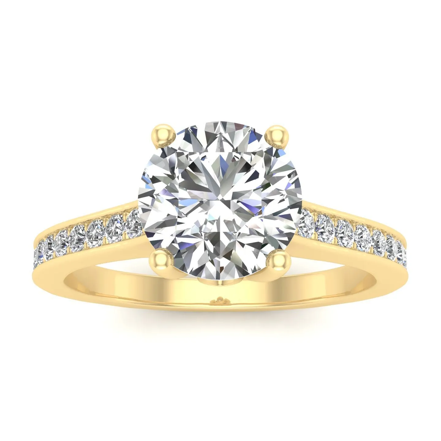 3/4ctw Diamond Engagement Ring in 10k Yellow Gold (J-K, I2-I3)