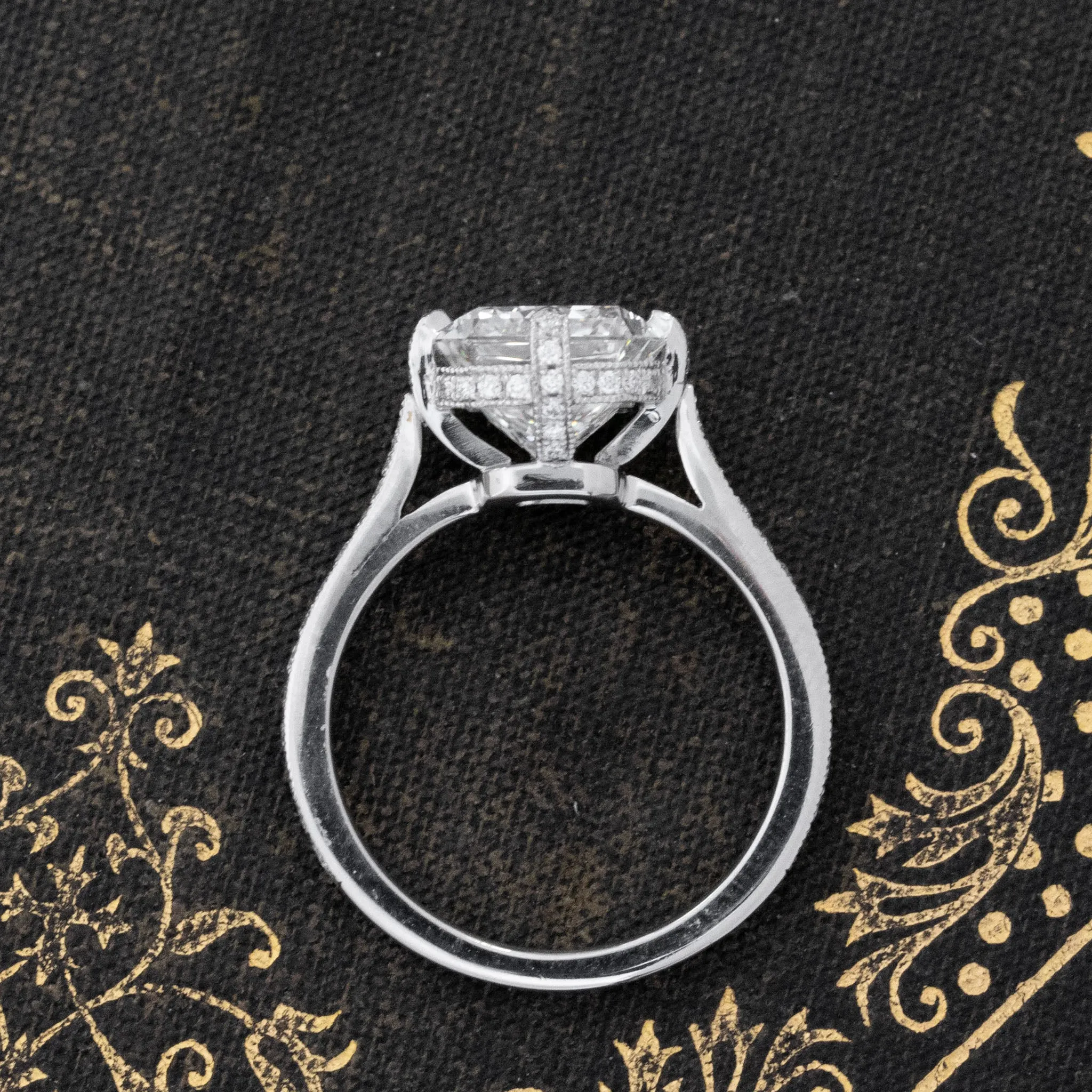 4.01ct Old Mine Cut Diamond Solitaire by Canera