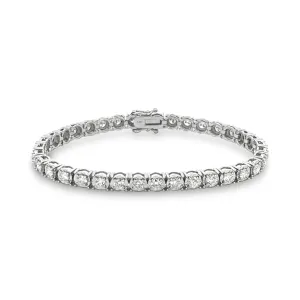 4.02ctw Diamond Illusion Bracelet