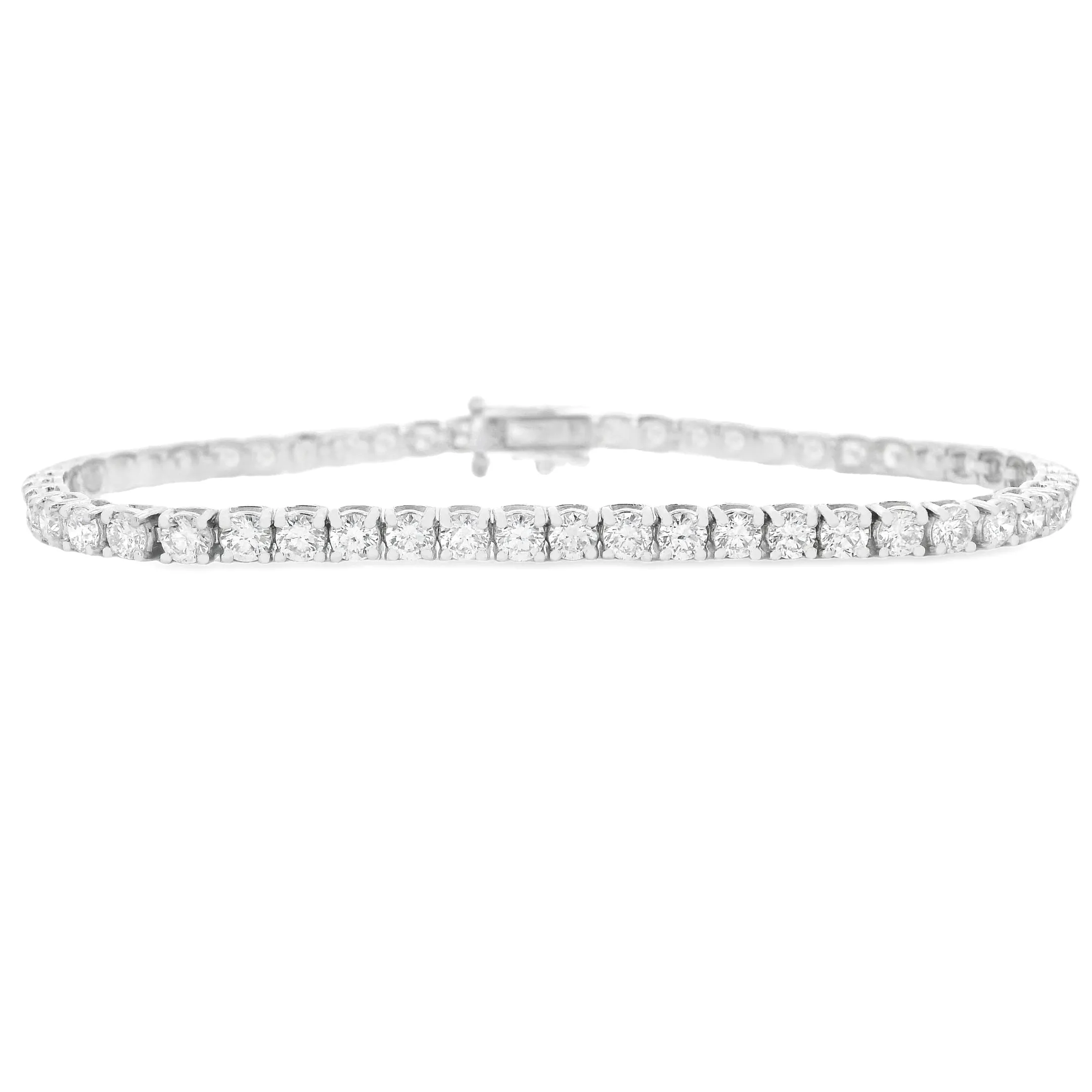 5.00ct 14k White Gold Diamond Bracelet