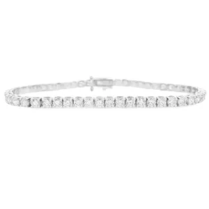 5.00ct 14k White Gold Diamond Bracelet