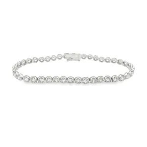 5.07ct 14k White Gold Diamond Bracelet