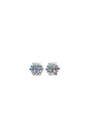 AB Cluster Clip Earrings