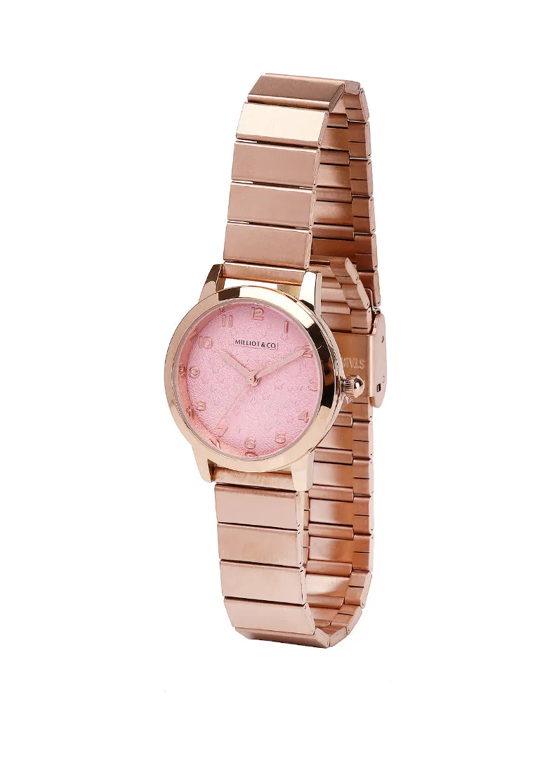 Aireen Rose Gold  Metal  Watch (Salmon)