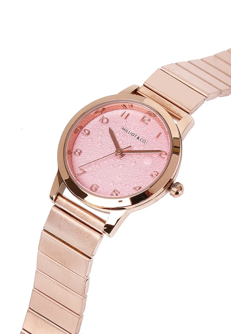 Aireen Rose Gold  Metal  Watch (Salmon)