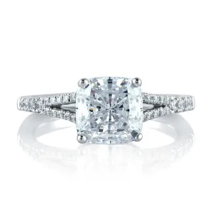 A.Jaffe Engagement Rings Classic Crossover Cushion Engagement Ring MES578/220