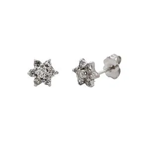 Antique Diamond Cluster Earrings