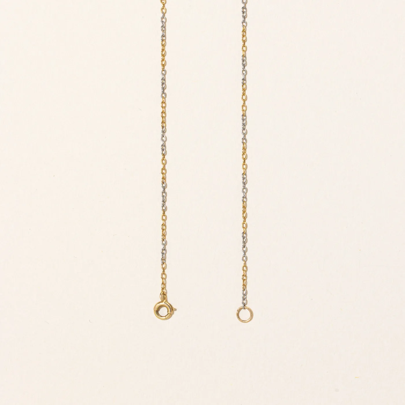 Antique Tourmaline & Old Cut Diamond Drop Pendant Necklace | 0.58ct, 0.32ctw | 17" |