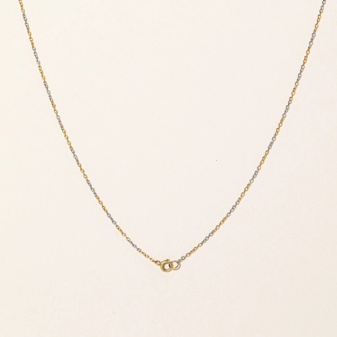Antique Tourmaline & Old Cut Diamond Drop Pendant Necklace | 0.58ct, 0.32ctw | 17" |