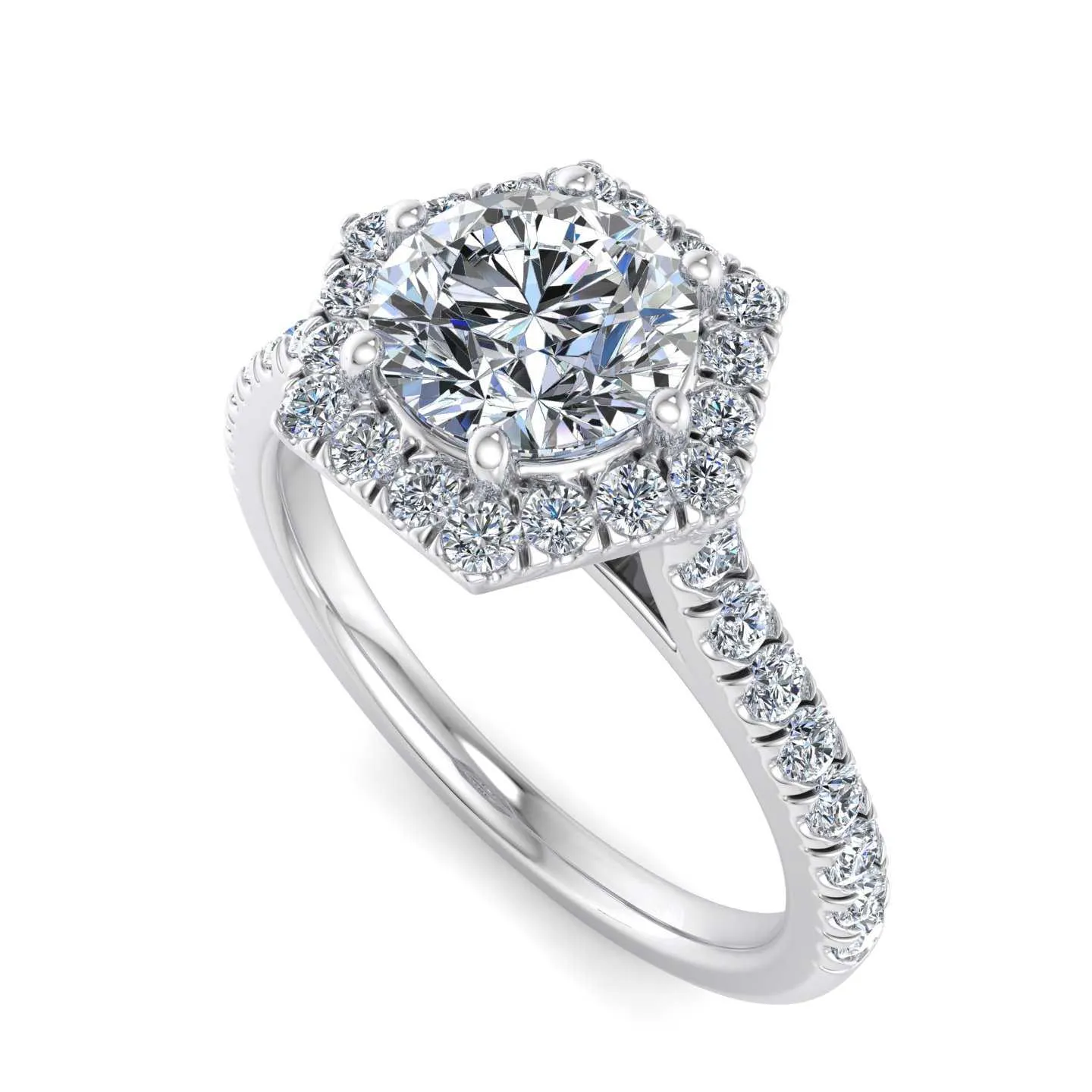Antonia Engagement Ring – Halo Diamond Brilliance
