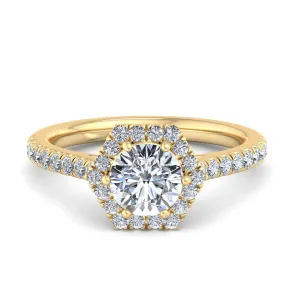 Antonia Engagement Ring – Halo Diamond Brilliance