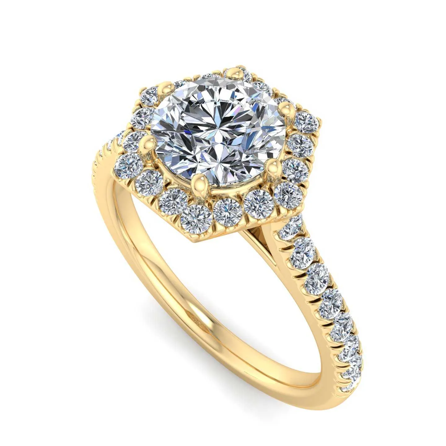 Antonia Engagement Ring – Halo Diamond Brilliance