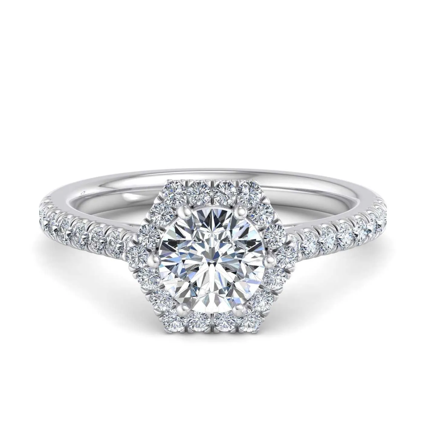 Antonia Engagement Ring – Halo Diamond Brilliance