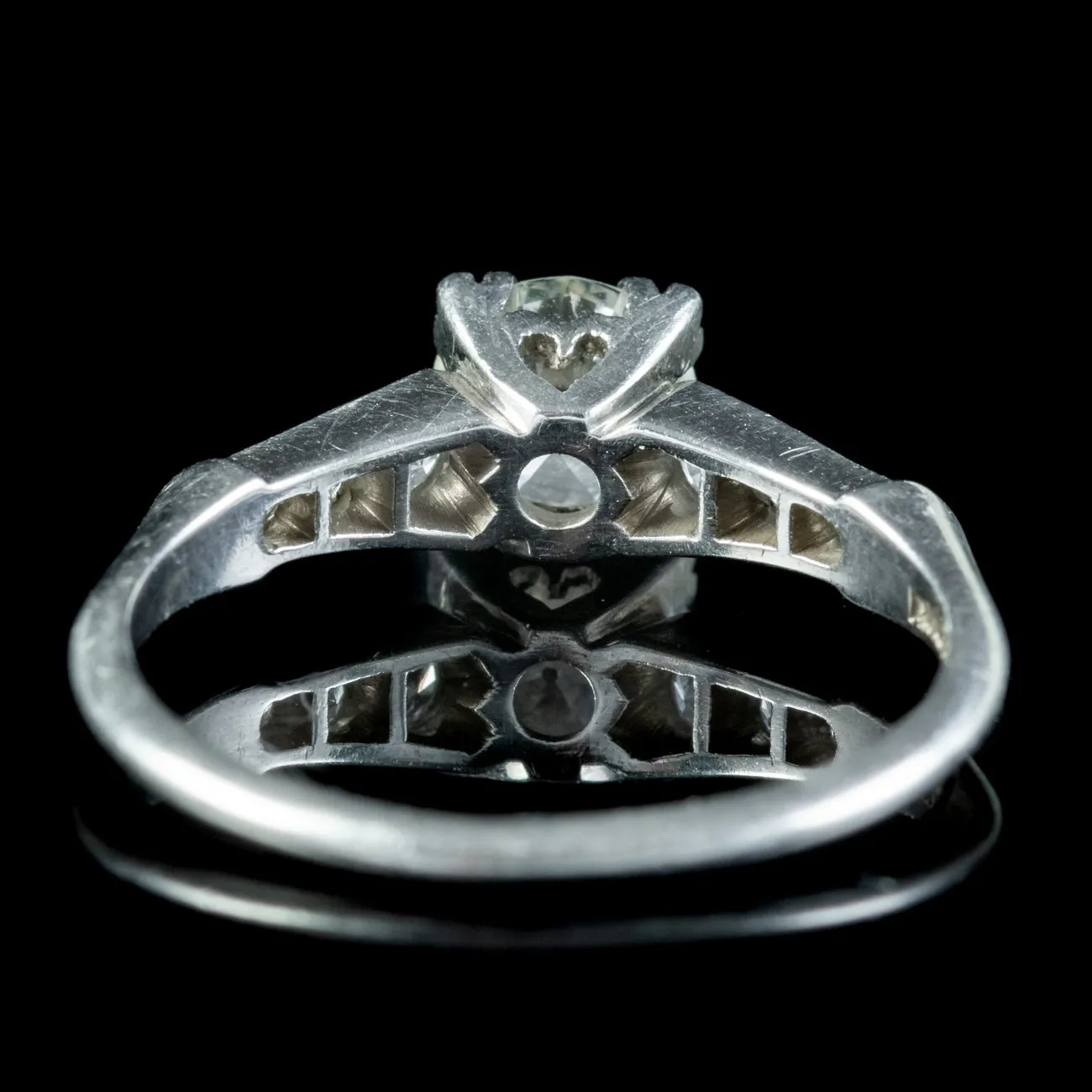 Art Deco Diamond Solitaire Ring 1ct Of Diamond Circa 1920