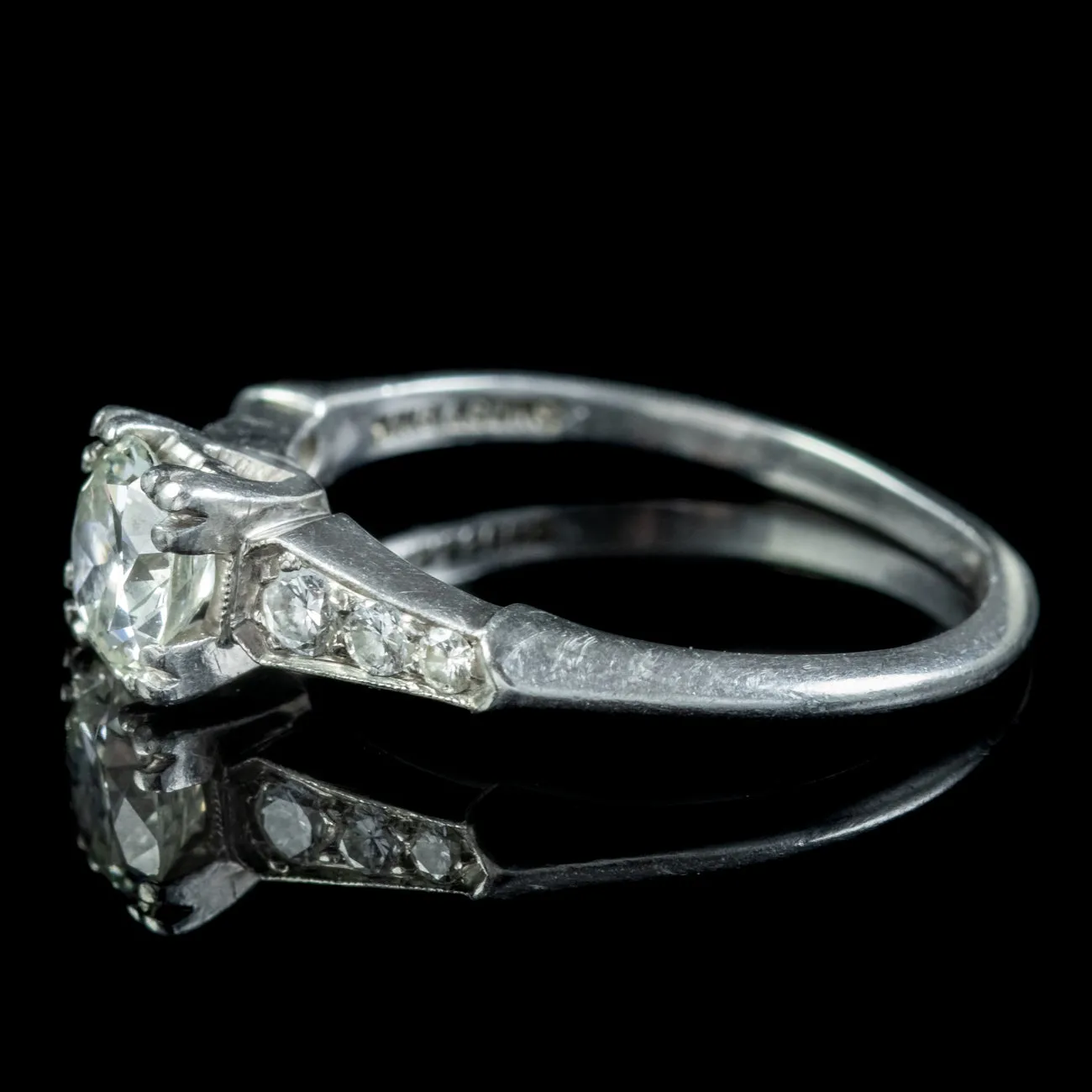 Art Deco Diamond Solitaire Ring 1ct Of Diamond Circa 1920