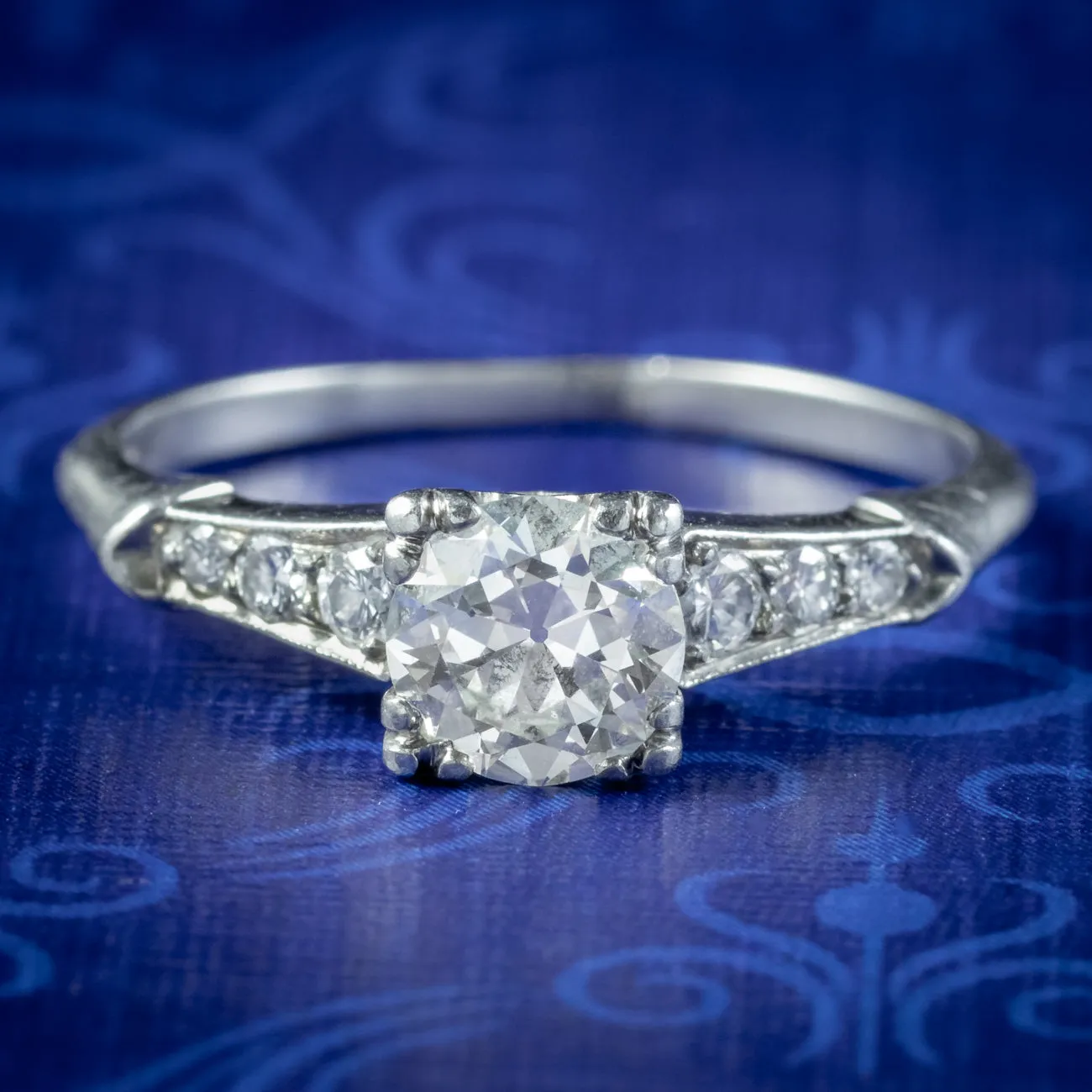 Art Deco Diamond Solitaire Ring 1ct Of Diamond Circa 1920