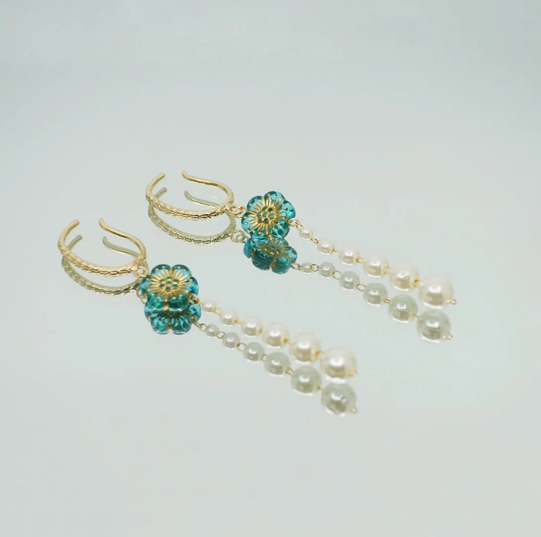 Atlantis Non Pierced Floral Earrings