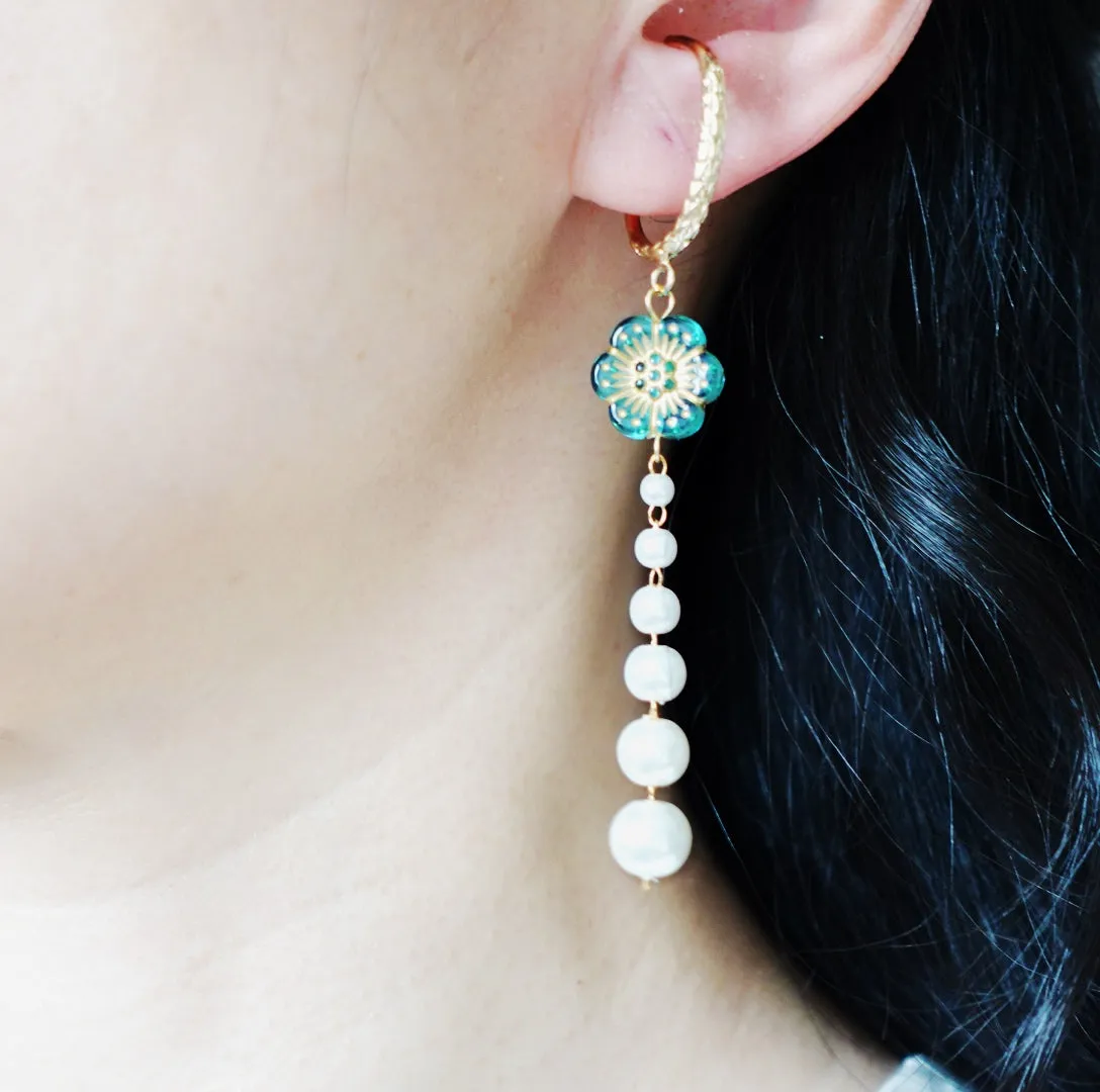 Atlantis Non Pierced Floral Earrings