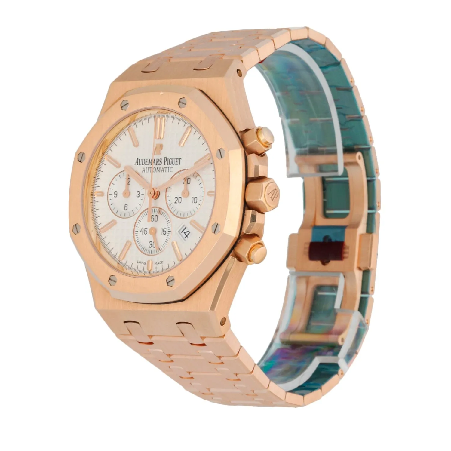 Audemars Piguet Royal Oak 26320OR 18K Rose Gold Chronograph Mens Watch