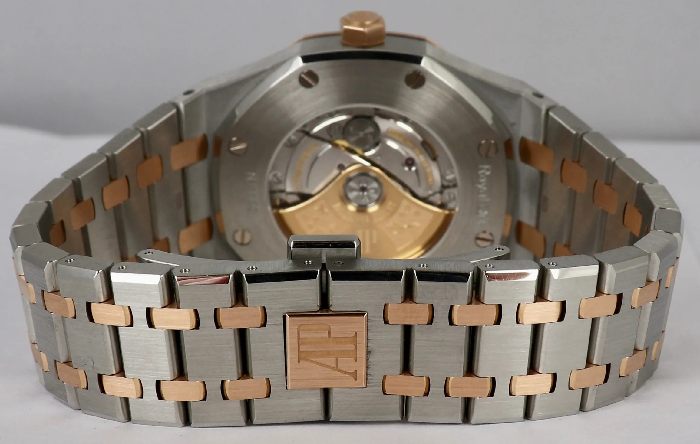 Audemars Piguet Royal Oak Papers 41mm Stainless 18K Rose Gold White 15400SR B P