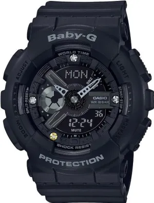 Baby-G 35th-Anniversary Diamond-Index Black Watch