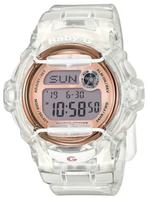 Baby-G Rose-Gold Transparent Digital Watch