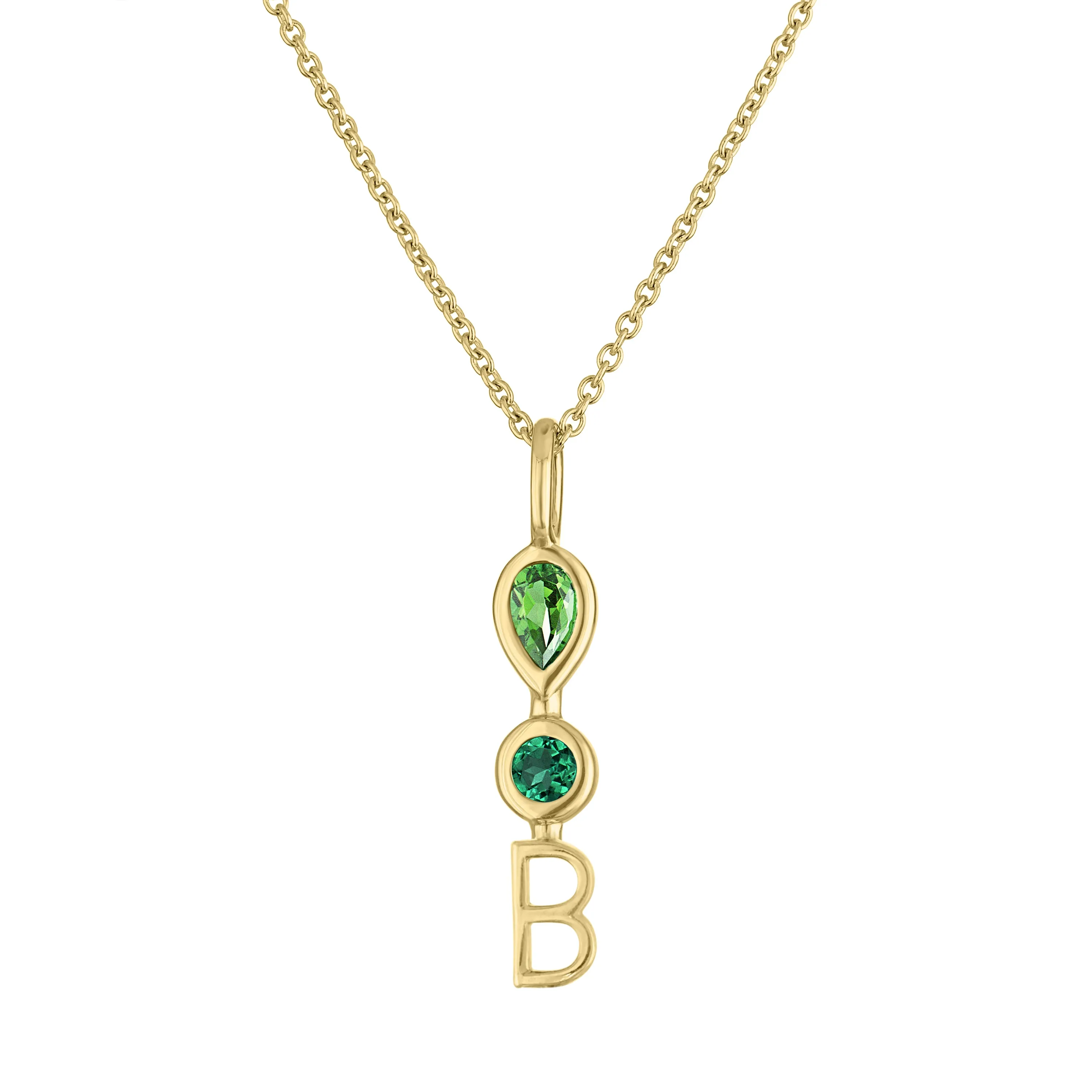Bailey Initial Charm Necklace