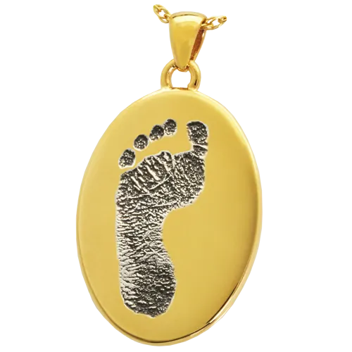 B&B Oval Footprint Pendant