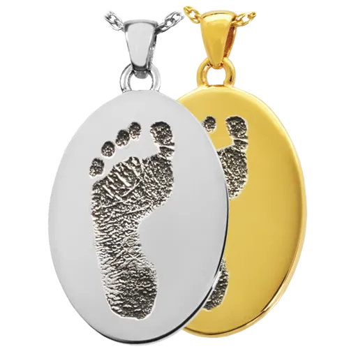 B&B Oval Footprint Pendant
