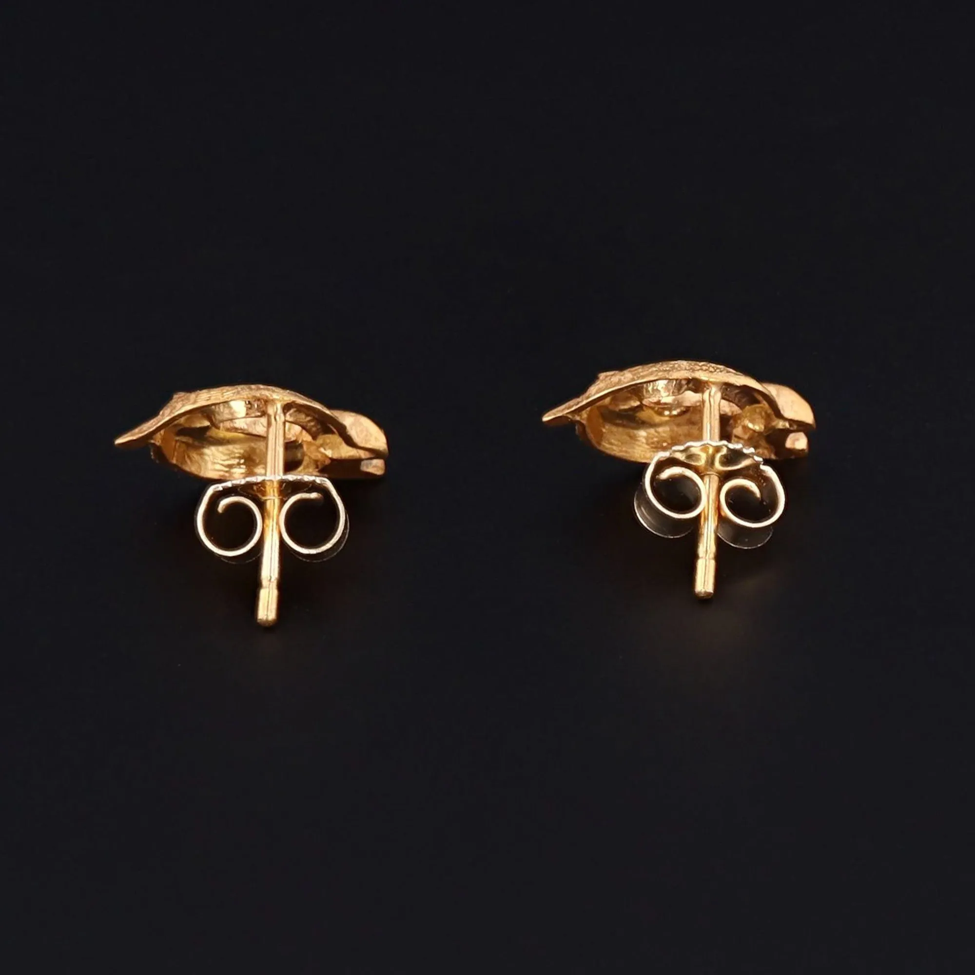 Basilisk Earrings | 14k Gold & Demantoid Garnet Earrings