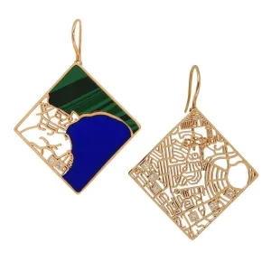 Bespoke Map Earrings